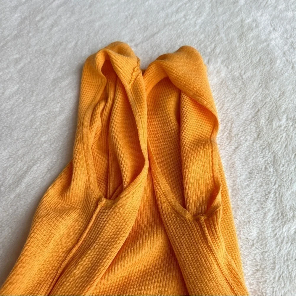 🔥Clearance🔥St. John Cashmere Orange Sleeveless Sweater Top L